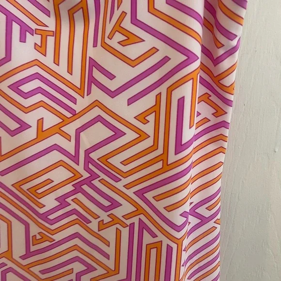 Jude Connally Pink and Orange Geometric Dress sz S‎ - Picture 2 of 3